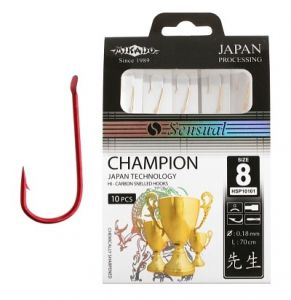 Mikado haczyk sensual - champion nr 10 g / 0.12mm / 70cm - torebka 10szt.