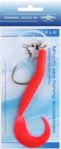 Mikado zestaw morski - pilk twist rig 14cm - hak 8/0 (red)