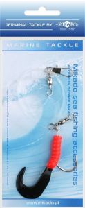 Mikado zestaw morski - pilk twist rig 5.5cm - hak 4/0 (red/black)