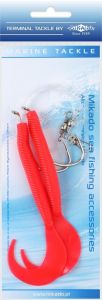 Mikado zestaw morski - pilk d-twist rig 14cm - hak 2x8/0 (red)
