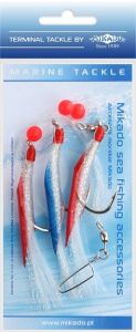 Mikado zestaw morski - hair tube rig - hak 3x6/0