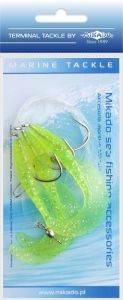 Mikado zestaw morski przywieszki dorszowe morskie treble pilk twist rig 6cm - hak 3x4/0