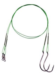 PRZYPON NYLSTAR 30cm/10kg Z HACZYKIEM 3/0 KONGER