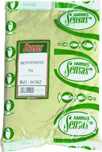 Klej do zanęt biały SENSAS BENTONITE 1KG