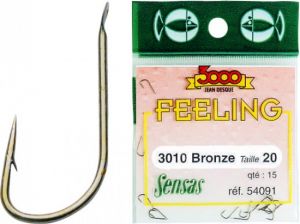 Haczyk z łopatką SENSAS 3010 BRONZE Nr 20