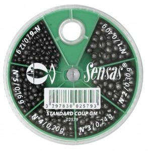 Śruciny pole box SENSAS BOITE STANDARD COUP GM (N°1 A 6) śrut zawodniczy