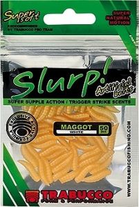 SZTUCZNE PRZYNĘTY TRABUCCO SLURP - BIAŁY ROBAK NATURALNY