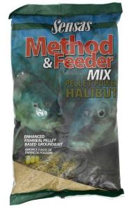 Zanęta do metody Sensas METHOD MIX PELLET POWER HALIBUT 1kg