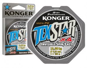 PLECIONKA TEXSTAR INVISIBLE SPIN/CAST 0,04/135 KONGER