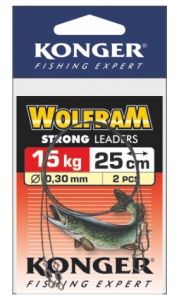 PRZYPON WOLFRAM STRONG 25cm/15KG KONGER